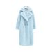 Celebrity-Inspired Teddy Bear Wool Coat – Plush Mid-Length Trench Coat With V-Neck, Warm & Stylish Winter Outerwear (S-XL, 8 Colors)_ecoleips.com