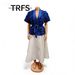 Chic Floral plus Size Blazer And Contrast Maxi Skirt Set Women's Versatile Outfit Short Sleeve Blazer Set_ecoleips.com