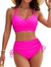 Aria Basics 2025 European And American Two-piece Swimsuit, High-end Drawstring Set, Cross-border Women's Tight-fitting Bikini_ecoleips.com