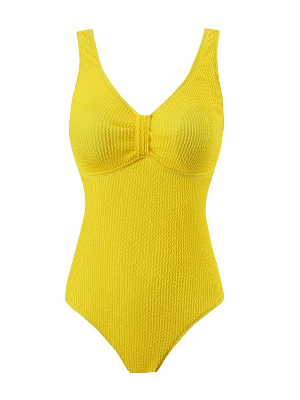 Women's Clothing One Piece Swimsuit Female Solid Color Sexy Bikini Swimsuit Female_ecoleips.com