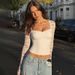 2025 Summer New Fashion Sexy Lace Hollow Out Patchwork Long Sleeve Top For Women, Best Sellers In Europe And America,_ecoleips.com