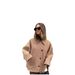 Women's Clothing Fashion Lapel Oblique Breasted Warm Autumn Fashion Loose Fit V-Neck Button Front Blazer Coat In Wool Blend (Beige/Black, S/M/L/XL)_ecoleips.com