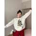 girl Special Offer Sheep Wool # Design Sense Niche Color-Block Tassel Christmas Sweater For Women Autumn Winter Lazy Style_ecoleips.com