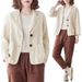 Women's Clothing Women's Cotton Linen Jacket Loose Fit Versatile Long Sleeve Casual Elegant Spring Summer Sun Protection Clothing_ecoleips.com