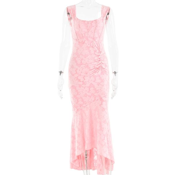 Women's Printed Suspender Strapless Dress, Fashionable Hot Selling, Sexy And Spicy Girl Temperament, Backless Fishtail_ecoleips.com