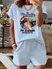 Women’s 2 Piece Outfit Set – Oversized Graphic T-Shirt And Biker Shorts Matching Set, Casual Summer Lounge Tracksuit For Daily Wear-361_ecoleips.com