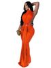K Women's Dress Solid Color Sexy Side Split Sleeveless Fashion Dress_ecoleips.com