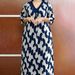 Women's V Neck Color Block Print Dress Casual Fashion Spring Summer New Spot Goods_ecoleips.com