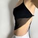 Winter Women's Cross Border Fashion Square Scarf Sheer Mesh Ruffled Backless Tie Shoulder Camisole Early Arrival 2024_ecoleips.com