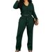 Women's Clothing V Neck Two Piece Set Cute Casual Wear Comfortable Fabric Elegant Style_ecoleips.com