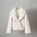 K Collar Fur Short Imitation Fox Fur Coat, Fashionable And Simple Women's Clothing, Environmentally Friendly Fur_ecoleips.com