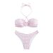 Women's Clothing Striped Swimsuit Sexy Three Point Bikini Split Swimsuit Women Summer_ecoleips.com