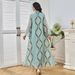Women’s Clothing New Collar Flower Sequined Skirt Light Luxury Celebrity Party Dress Long Skirt Muslim_ecoleips.com