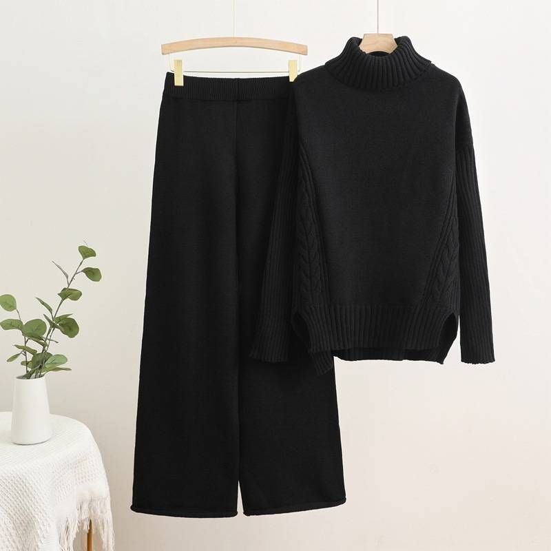 Women's Clothing Spring Palace Style Two Piece Suit For Women Hollow Lace Embroidery Long Sleeved Shirt High Waist Large Swing Skirt_ecoleips.com