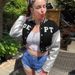 Women's Autumn/Winter Embroidered Sweatshirt Patchwork Ribbed Baseball Jacket Coat European American Style Towel Letter Design_ecoleips.com
