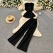 Women's Clothing Women's Sophisticated Two Piece Set Tie Up Design Elegant Summer Outfit Youthful Versatile Trousers Tailored Collar_ecoleips.com