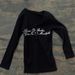 Women's Slim Fit Long Sleeve T-Shirt Pure Sexy Style Letter Print Y2K Button Design Hot Girl Slimming Top_ecoleips.com