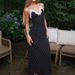 Women's French Vintage Polka Dot V Neck Lace Trim Halter Maxi Dress – Sexy Elegant Summer Gown_ecoleips.com
