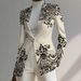 Women's Elegant Lapel Printed Knit Suit Jacket Bestseller Stylish Blazer_ecoleips.com