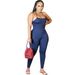 Women's Sexy Suspender Pants Jumpsuit Lace-Up Hollow Out American Fashion Skinny Pants Casual Style Polyester_ecoleips.com