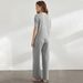 Voya Women's Minimalist And High-end Home Clothing Set Can Be Worn As A Casual Commuting Two-piece Set_ecoleips.com