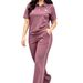 Women's Spring/Summer Short-Sleeved Two Piece Set Fashion Trendy Casual Spot Goods_ecoleips.com
