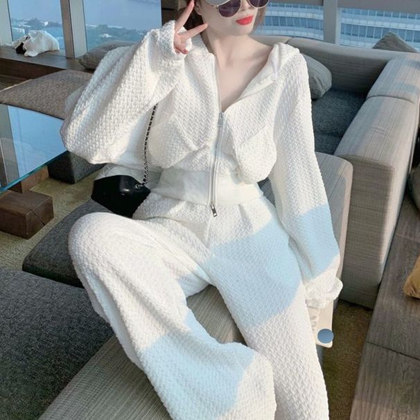 Women's Clothing Autumn New Style Fashionable Women's Suit Leisure Sports Fashion Running Suit Two Piece Suit Trendy_ecoleips.com