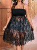 Spring And Summer Simple Elegant Sexy Plus-size Spaghetti Strap Women's Dress_ecoleips.com