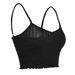 AB401 Early Spring New Style Youthful And Alluring Cropped Top, Solid Color Street Style, Chest-enhancing, Simple_ecoleips.com