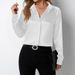 Women's Clothing Women's Satin Imitation Silk Blouse Satin Top For Formal & Casual For Women Top Spring Summer_ecoleips.com