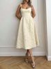 Women A-Line Dresses New Summer Solid Sexy Backless O-Neck Low Chest Sling Maxi Dress Streetwear Fashion Casual Slim Lady Dress_ecoleips.com