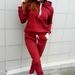 Autumn Winter New Women's Clothing European American Fashion Casual Fleece Long Sleeve Hooded Sports_ecoleips.com