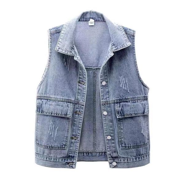 Women's Clothing Women's Thick Denim Jacket With Faux Fur Collar - Winter Warm Fleece Lined Coat, Oversized Loose Fit, Casual Chic Outerwear_ecoleips.com