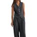 Summer Women's Wear, Vest, Suit And Trousers Set, Fashionable Commuter Women's Wear, Simple And Elegant_ecoleips.com