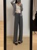 Plus Size Modal Wide Leg Pants Women Summer Thin High Waist Draped Loose Straight Casual Anti Mosquito Trousers_ecoleips.com
