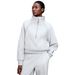 Women's Fleece Lined Half Zip High Neck Pullover Sweatshirt Warm Autumn Winter Outerwear Coat D25131_ecoleips.com