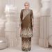 Modest Muslim Dress – Long Sleeve Maxi Skirt With 3D Floral Print, Breathable & Stylish (S-5XL, Multiple Colors)_ecoleips.com