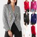 New Women's Autumn And Winter Mini Thousand Bird Grid Suit, Fashionable Short Style Double Breasted Jacket_ecoleips.com