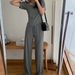 Women's Clothing Short Sleeved For Women Wide Leg Pants Two Piece Suit_ecoleips.com