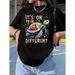 Girls European Size Pure Cotton Casual Printed Crew Neck Short Sleeve T-Shirt 1 Pack_ecoleips.com