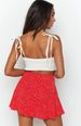 K Women's Floral Skirt, Printed Umbrella Skirt, Invisible Zipper Short Skirt, Large Skirt, High Waist_ecoleips.com