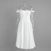 Cross-Border Jacquard Off-Shoulder European And American 2026 Summer New French Hollow Embroidery Slim Fit Flower Bud_ecoleips.com