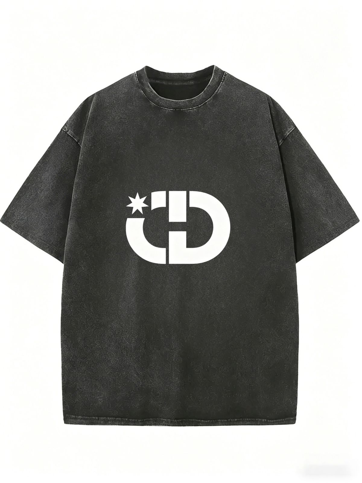 Casual Vintage Wash T-Shirt, Oversized Unisex Street Style Tee For Relaxed Everyday Outfits_ecoleips.com