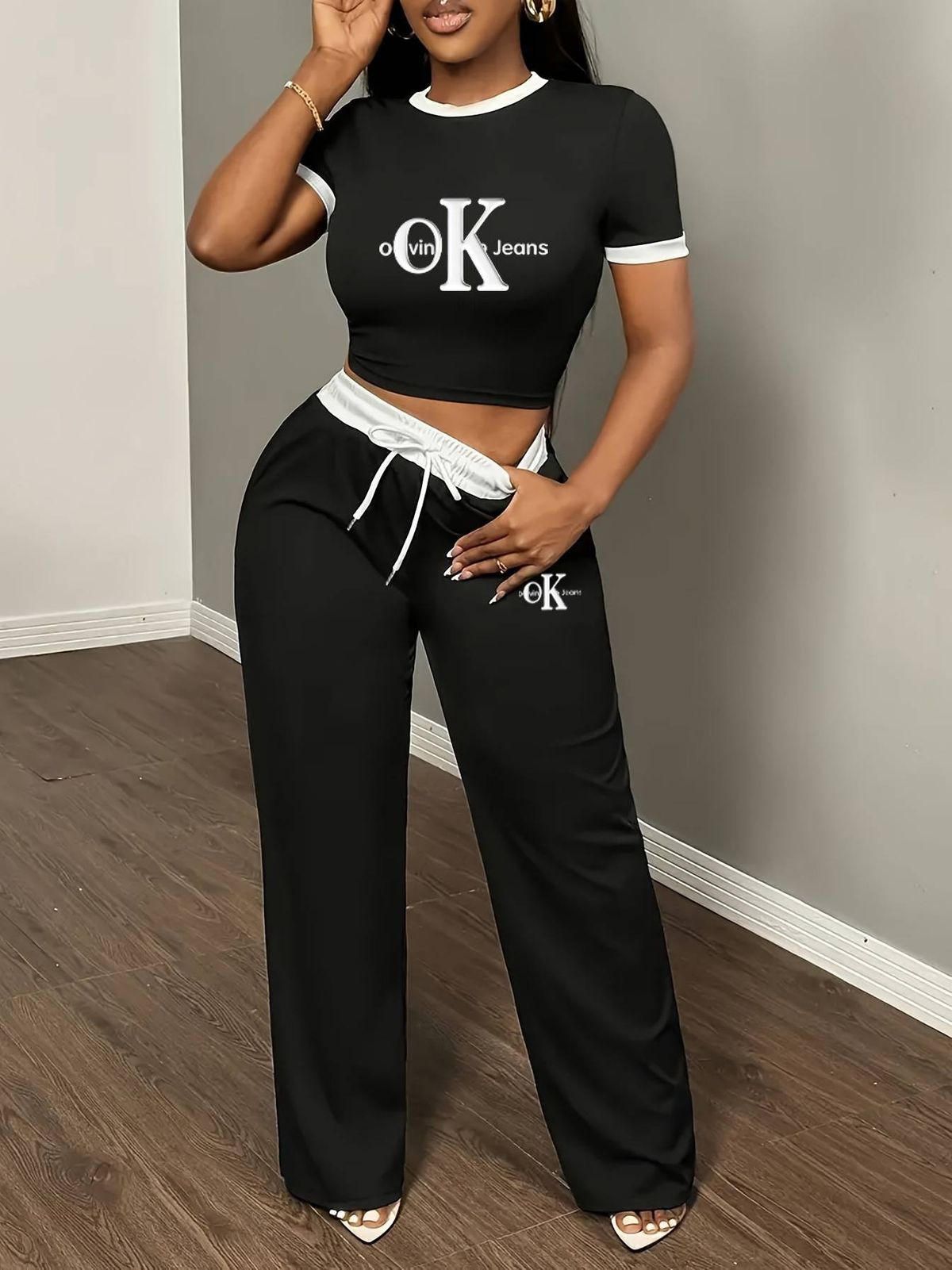 Autumn Women's Loose Cotton Linen Two Piece Set Long Sleeved Stylish Elegant Casual For Cross Border Commuting_ecoleips.com