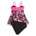 Sexy High Waist Bikini Set - Women's Ruffle Strappy Swimwear (Push Up Tummy Control Adjustable Ties Beach Vacation)_ecoleips.com