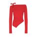 AC781 Spring And Autumn New Pure Desire Sexy Off-Shoulder Strap Long Sleeve Slim Fit Pullover Sweet Fashion T-Shirt Top_ecoleips.com