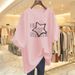 Women's Clothing Cotton Short Sleeved Printing All Match Casual T Shirt Top_ecoleips.com