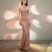 European American Style Sexy Halter Neck Chain Bodycon High Waist Long Sequin Dress Formal Evening Party Gown Sequined Dress_ecoleips.com