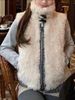 Aria Basics Banli KK11.24/20 'Miss Berlin' Vintage Plaid Color-block Reversible Horn Button Waistcoat_ecoleips.com