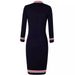 Women's Small Sized Long Sleeved Dress Zippered Retro Sexy Bodycon Casual Style Fashion_ecoleips.com